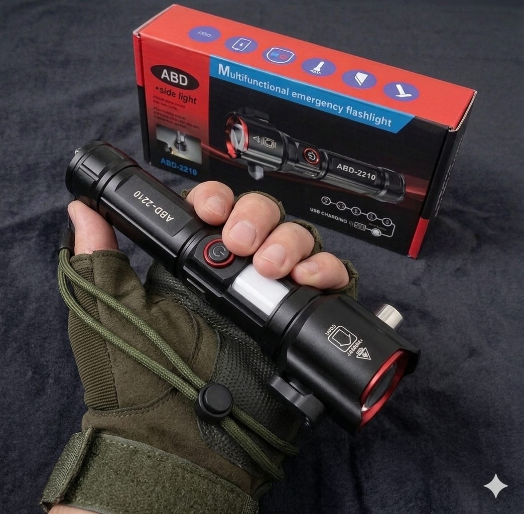 5 in 1 Multifunctional Torch 1KM Range