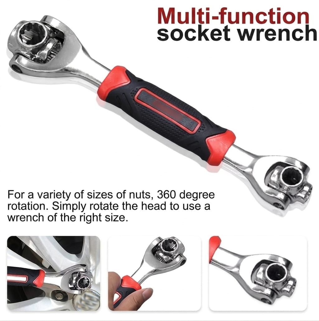 8 in 1 Universal Socket Wrench