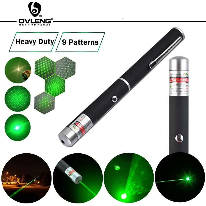 Rechargeable Powerful Green Laser Pointer - with more then 4 KM Range