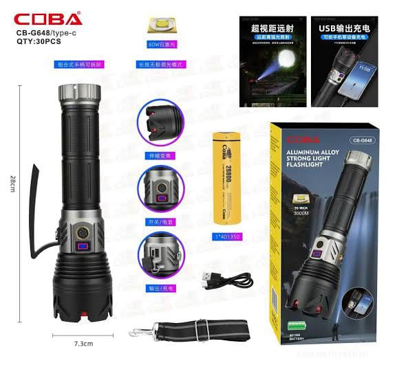 Coba G648 Aluminum Alloy Torch Light