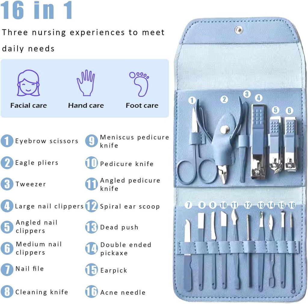 16-in-1 Nail Care Tools