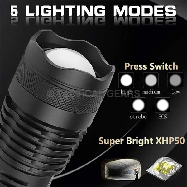 Ruilang P90 USB Type-C Rechargeable Torch